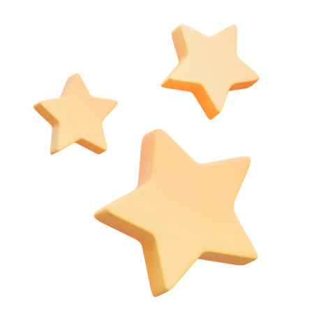 Decoración de estrellas  3D Icon