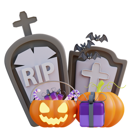 Decoración de Halloween  3D Icon