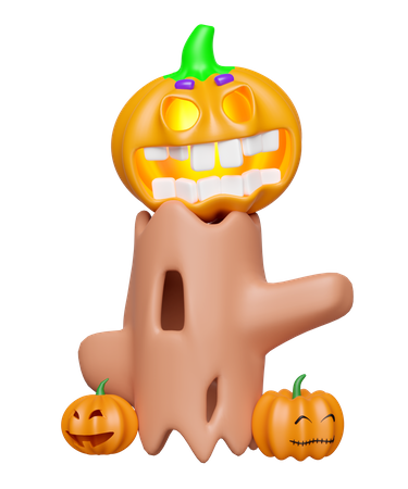Decoración de Halloween  3D Illustration