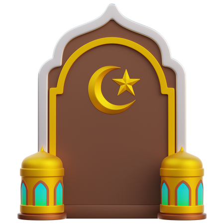 Decoraciones de ramadán  3D Icon