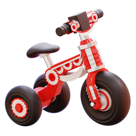 Decorated Bicycle Competition  3D Icon