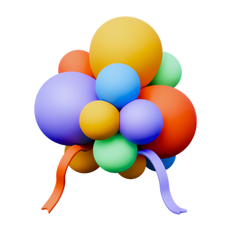 Decoration Balloons  3D Icon