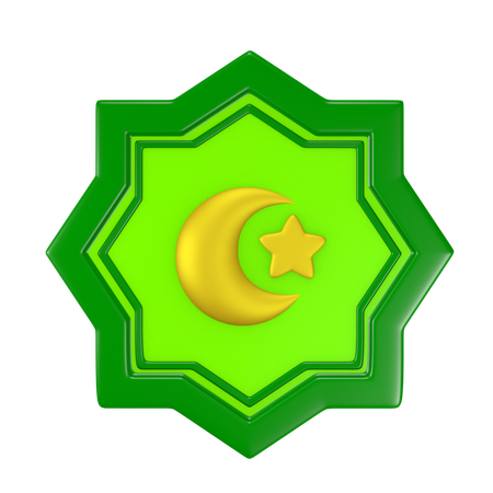Décoration mandala musulman  3D Icon