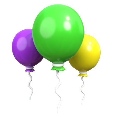 Decorative Balloon  3D Icon