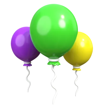 Decorative Balloon  3D Icon