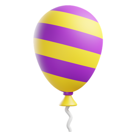 Decorative Balloon  3D Icon