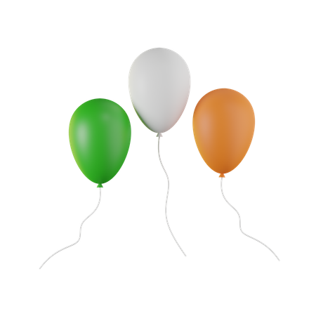 Decorative Balloons  3D Icon