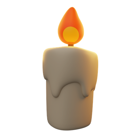 Decorative candle  3D Icon