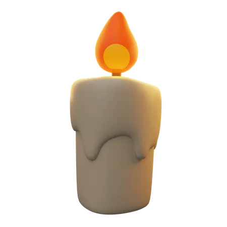 Decorative candle  3D Icon