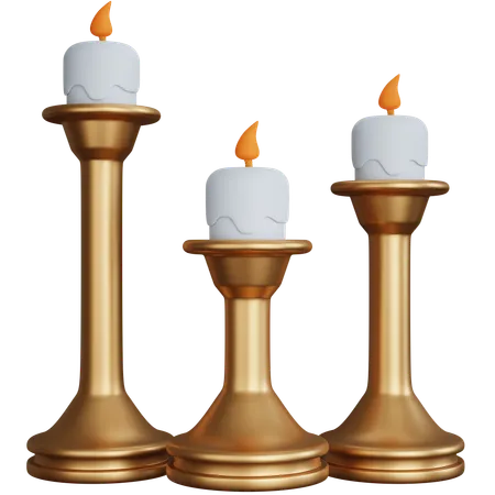 Decorative Candle  3D Icon