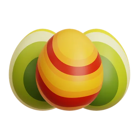 Decorative Easter Eggs  3D Icon