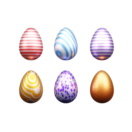 Decorative Eggs  3D Icon