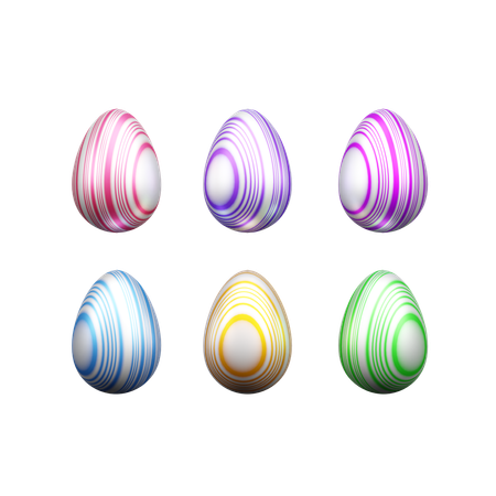 Decorative Eggs  3D Icon