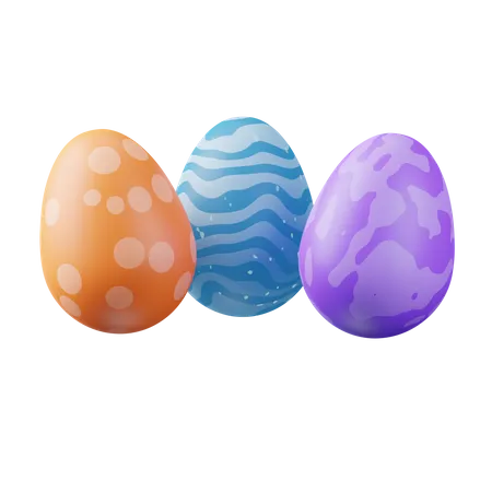 Decorative Eggs  3D Icon