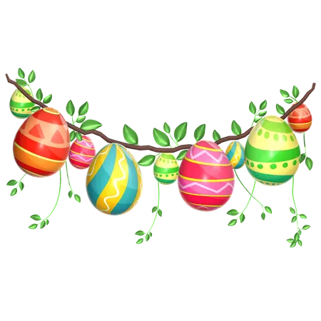 Decorative Eggs  3D Icon