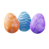 decorative eggs emoji 3d