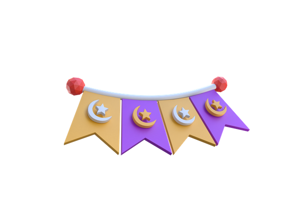 Decorative Flag  3D Icon