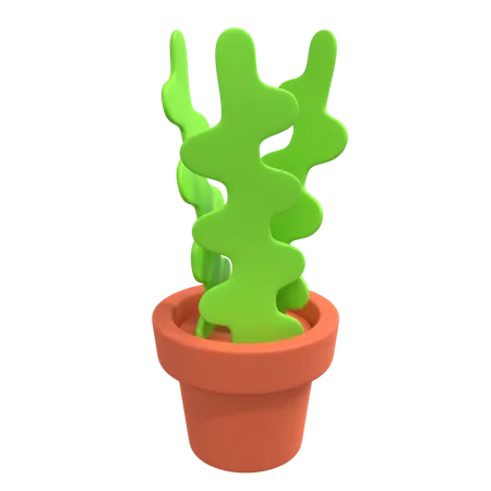 Decorative Plant  3D Illustration