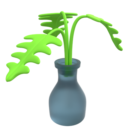 Decorative Plant  3D Illustration