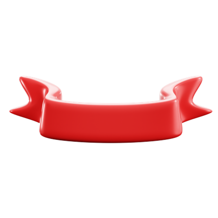 Decorative Ribbon  3D Icon