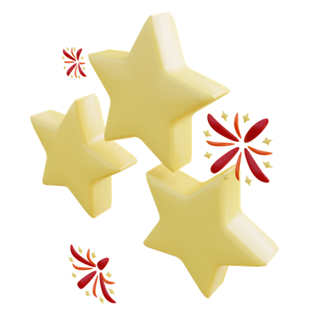 Decorative Stars  3D Icon