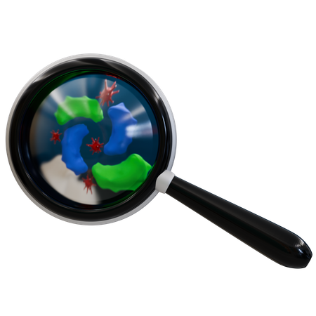 Découverte de bactéries grâce au grossissement  3D Icon