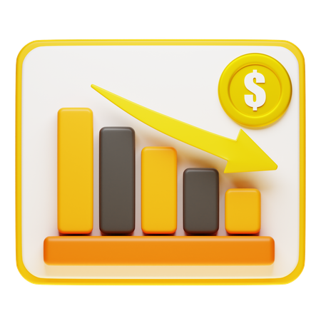 DECREASE  3D Icon