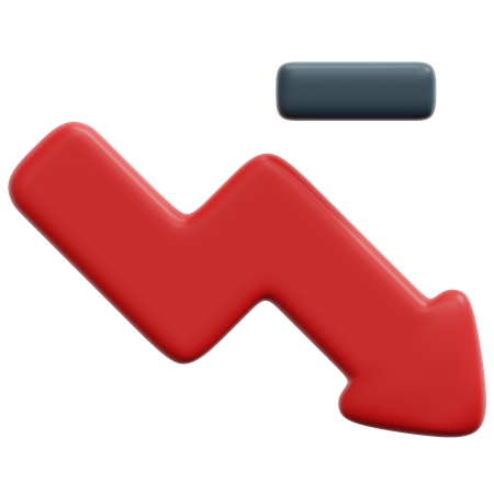 Decrease  3D Icon