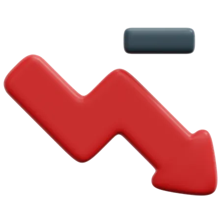 Decrease  3D Icon