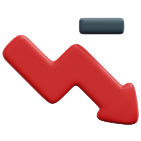 Decrease  3D Icon