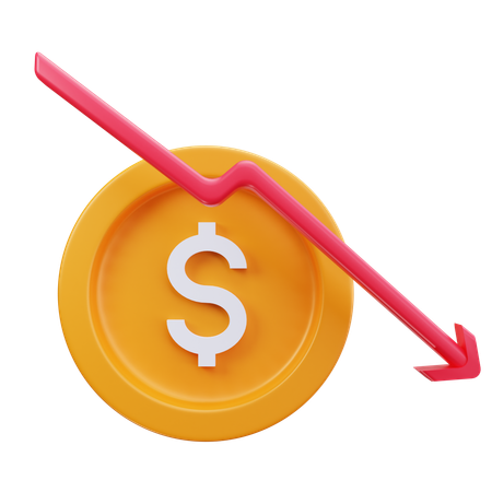 Decrease  3D Icon