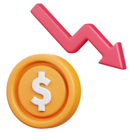 Decrease  3D Icon