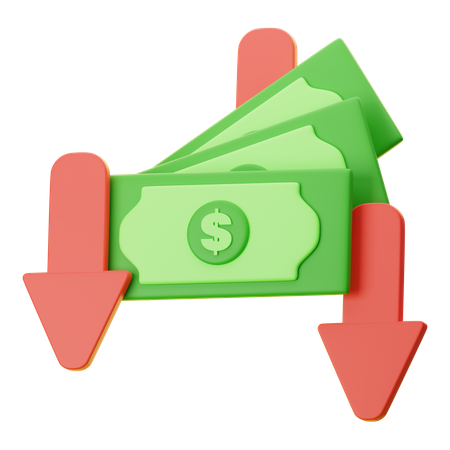 DECREASE  3D Icon