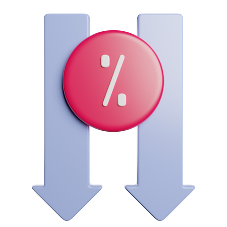 Decrease  3D Icon