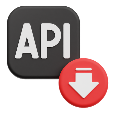Decrease API  3D Icon