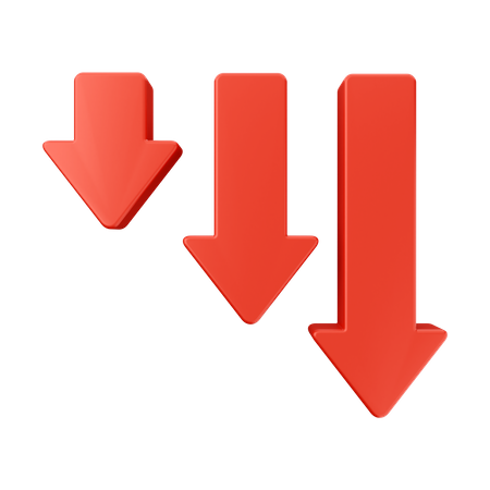 Decrease Arrow  3D Icon