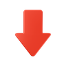 decrease arrow emoji 3d