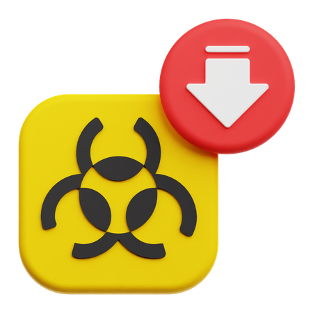 Decrease Biological Hazard  3D Icon