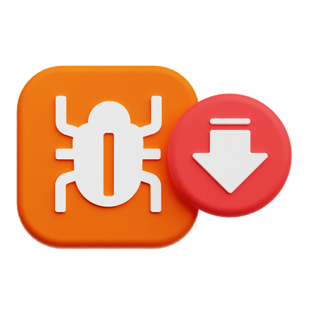 Decrease Bug  3D Icon