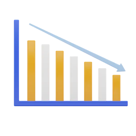 Decrease Chart  3D Icon