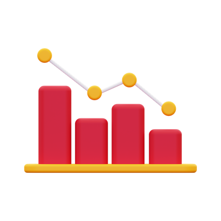 Decrease Chart  3D Icon