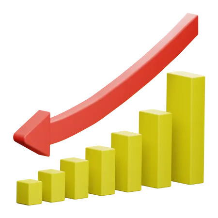 Decrease Chart  3D Icon