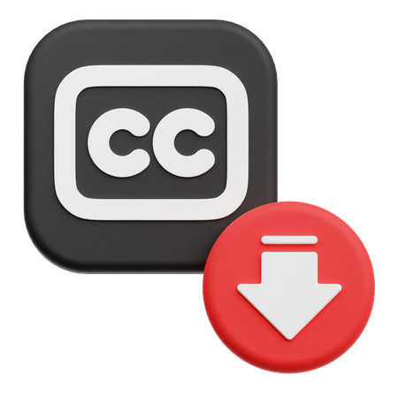 Decrease Close Captioning  Ícono 3D