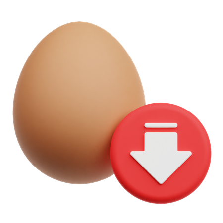 Decrease Egg  3D Icon
