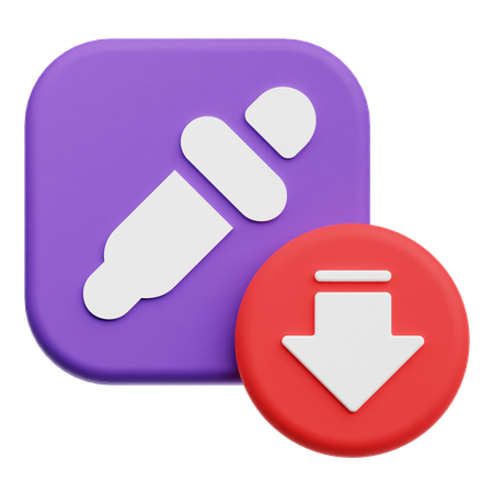 Decrease Eyedropper  3D Icon