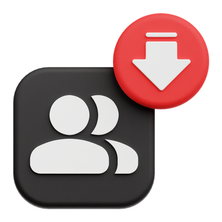 Decrease Group  3D Icon