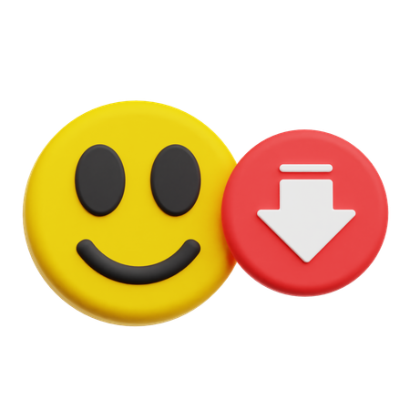 Decrease Happy Emoji 3D Icon