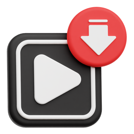 Decrease Reels Video  3D Icon