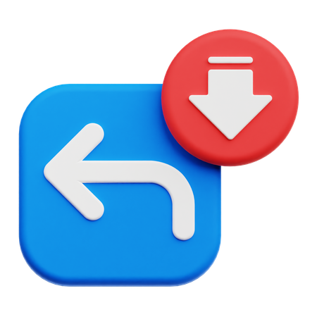 Decrease Reply 3D Icon