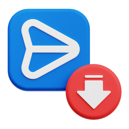 Decrease Send  3D Icon